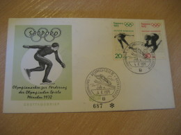 SAPPORO 1972 Winter Olympic Games Olympics Ice Skating Ski Jump MUNCHEN 1971 FDC Cancel Cover GERMANY Japan - Winter 1972: Sapporo