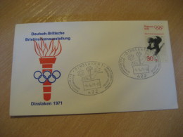 SAPPORO 1972 Winter Olympic Games Olympics DINSLAKEN 1971 Cancel Cover GERMANY Japan - Winter 1972: Sapporo