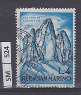 SAN MARINO   1962	Sport Alpinistici  L. 4 Usato - Oblitérés