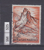 SAN MARINO   1962	Sport Alpinistici  L. 5 Usato - Oblitérés