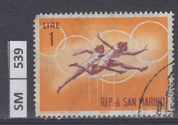 SAN MARINO  1963	Olimpiadi Di Tokio, L. 1 Usato - Oblitérés