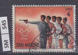 SAN MARINO  1964	Olimpiadi Di Tokio, L. 4 Usato - Gebruikt