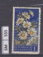 SAN MARINO  1967	Fiori, L. 1 Usato - Gebruikt