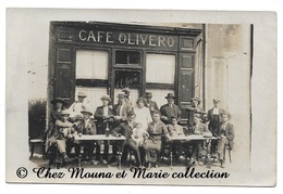 TOULOUSE ROUTE DE MURET ? - CAFE OLIVERO - CARTE PHOTO COMMERCE DEVANTURE - Cafes