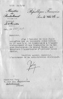 MINISTERE Du RAVITAILLEMENT  1945 " Mise à Disposition D'un Camion Pour Le Ravitaillement " - LKW