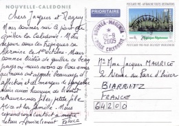 NOUVELLE CALEDONIE :  Entier   Carte Prépayée De Nouméa - Storia Postale