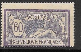 France N°144 Merson 60c Violet Et Bleu Piquage Très Décalé Neuf * *  TB  - MNH VF  - Unused Stamps