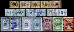 FINLAND, Stamp Duty, B&H 143/165 Disc., */o M/U, F/VF - Revenue Stamps