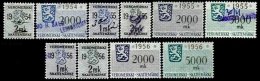 FINLAND, Income Tax, B&H 41/53 Disc., Used, F/VF, Cat. £ 140 - Revenue Stamps