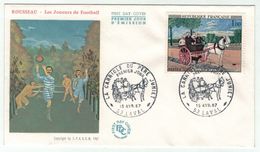 France // FDC // 1960-1969 // 1967 //  FDC La Carriole Du Père Juniet Yvert No. 1517 - 1960-1969