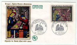 France // FDC // 1960-1969 // 1967 //  FDC  Eglise Sainte Madeleine Yvert No. 1531 - 1960-1969