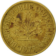 Monnaie, République Fédérale Allemande, 5 Pfennig, 1977, Stuttgart, TB, Brass - 5 Pfennig
