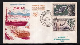 AFRIQUE OCCIDENTALE FRANCAISE (AOF) - FDC De 1958 N° PA 22 Et 26 (rare) - Covers & Documents