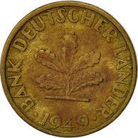 Monnaie, République Fédérale Allemande, 5 Pfennig, 1949, Karlsruhe, TB, Brass - 5 Pfennig