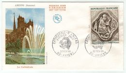 France // FDC // 1960-1969 // 1969 //  FDC  Cathédrale D'Amiens   Yvert No. 1586 - 1960-1969