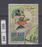 SAN MARINO  1970	Walt Disney L. 4 Usato - Used Stamps