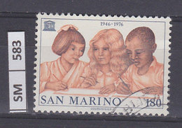 SAN MARINO  1976	UNESCO L. 180 Usato - Gebraucht