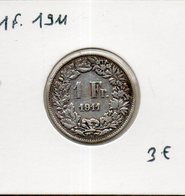 Suisse.  1 Franc 1911 - 1 Franc