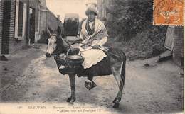 Thème:  Métier. Lait.Laiterie. Beauvais 60   Une Laitière Et Son âne     (voir Scan) - Andere & Zonder Classificatie