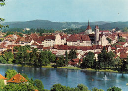 SUISSE,HELVETIA,SWISS,SWITZERLAND,SVIZZERA,SCHWEIG ,ARGOVIE,AARAU,AAR,VUE AERIENNE ORELL FUSSLI - Aarau