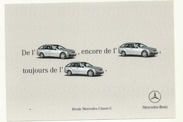 CARTE POSTALE NEUVE  SUPERBE  MERCEDES BREAK CLASSE C - Toerisme