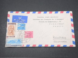 INDE - Enveloppe En Recommandé De Pondicherry Pour Paris En 1972 - L 16779 - Covers & Documents