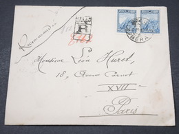 TURQUIE - Enveloppe En Recommandé De Béra Pour Paris En 1927 - L 16860 - Brieven En Documenten