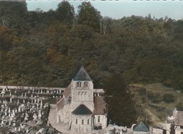 CP  27  AUBEVOYE   I.K   En Avio Au -dessus De .......l'église Et Du Cimetière - Aubevoye