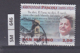 SAN MARINO      2005	G. Pascoli  2,00 Usato - Used Stamps