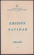 PRP-109 CUBA REPUBLICA 1962 PROPAGANDA POSTAL. EMISION NAVIDAD CHRISTMAS INSECTS INSECTOS. - Covers & Documents