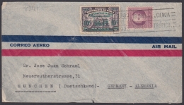 1937-H-61 CUBA REPUBLICA 1937 10c REAILROAD. AIR MAIL COVER TO GERMANY. - Lettres & Documents