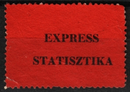 EXPRESS Priority " Statistic Data " - Vignette Label - 1980's Hungary Ungarn Hongrie - Used (damages) - Timbres De Distributeurs [ATM]