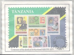 Tanzania 1980: Michel-No. 141-144 + Block 20 ** MNH  "Sir Rowland Hill" - Rowland Hill