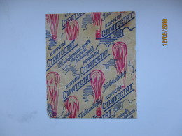 RUSSIA , USSR    OLD  CHOCOLATE   CANDY  WRAPPER  STRATOSTAT ,  O - Chocolat