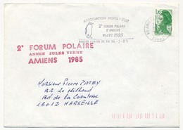 FRANCE - Enveloppe - OMEC AMIENS CT - 2eme Forum Polaire Association Nord Sud - 1985 - Oblitérations Mécaniques (flammes)