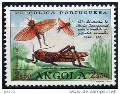 ANGOLA Insectes, Insecte, Insect, Insects, Insectos, Insekten,Yvert N° 466. Adherences - Sonstige & Ohne Zuordnung