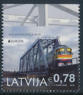 LATVIA/Lettland  EUROPA 2018 "Bridges" Unperfored At Top Ex Booklet 1v** - 2018