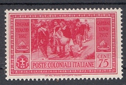 Emissioni Generali - Cinquantenario Garibaldino (1932) - 75 Cent. ** - Emisiones Generales