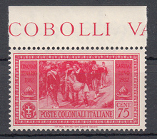 Emissioni Generali - Cinquantenario Garibaldino (1932) - 75 Cent. ** - Emisiones Generales