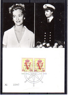 1959    Belgique,souvenir Mariage  Prince Albert Et Princesse Paola - Postcards [1951-..]