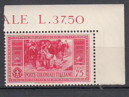 Emissioni Generali - Cinquantenario Garibaldino (1932) - 75 Cent. ** - Emisiones Generales