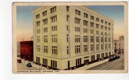 WINDSOR, Ontario, Canada, The Dominion Building, Old WB Windsor News Co. Postcard, Essex County - Windsor