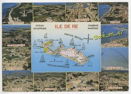 {57250} Ile De Ré , Plan Carte Et Multivues ; Phare Des Baleines , Le Bois Plage , Les Portes En Ré , Arc En Ré , Loix - Cartes Géographiques