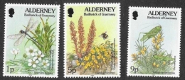 ALDERNEY Abeilles, Bees, Abejas Insectes, Insecte, Insect, Insects, Insectos, Insekten, 3 Valeurs **. MNH - Other & Unclassified