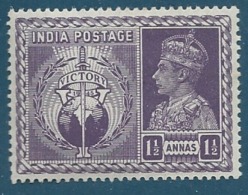 Inde Anglaise     Yvert N°   175  **     -  Bce 14622 - 1936-47  George VI