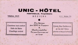 BEZIERS / UNIC HOTEL / RARE - H