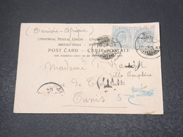 INDE - Affranchissement De Bombay Sur Carte Postale En 1904 Pour Tunis - L 17020 - 1902-11  Edward VII