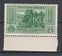 Emissioni Generali - Cinquantenario Garibaldino (1932) - 25 Cent. ** - Emisiones Generales