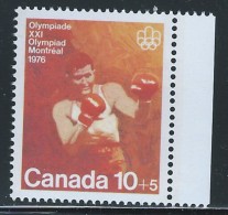 CANADA 1975 SEMI-POSTAL SCOTT B8** SINGLE AND PLATE BLOCK UL - Nuovi