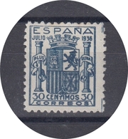 ESPAÑA 1936 Nº 801 NUEVO SIN GOMA FALSO - Ongebruikt